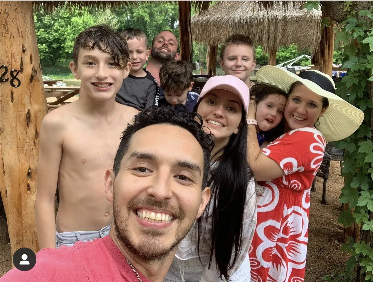 The Rodriguez Family at Son's Blue River Camp