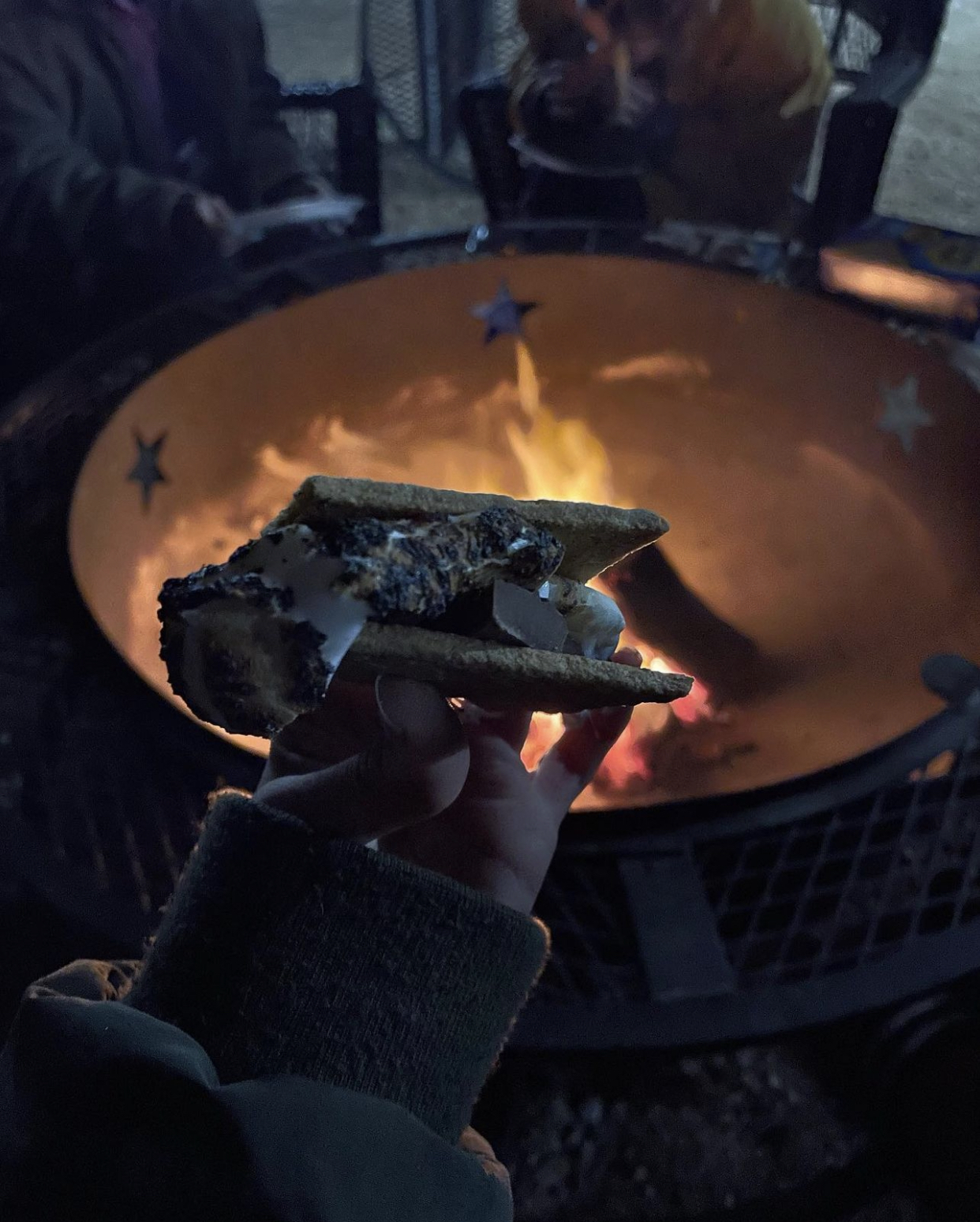 S'mores by the fire pit